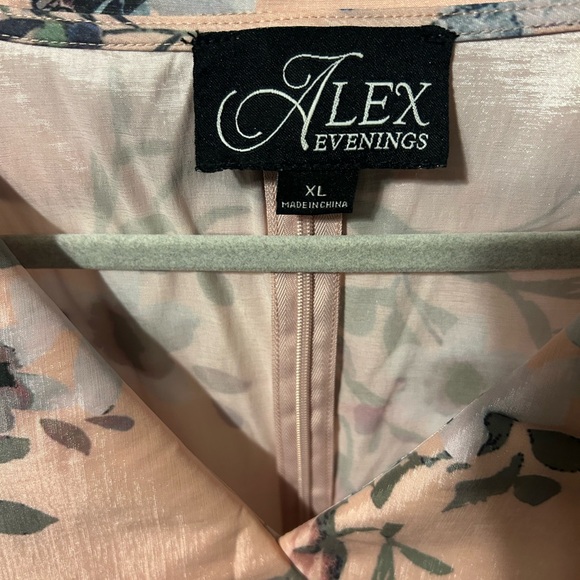 Alex Evenings Floral Blouse in Soft Pastels XL - Picture 3 of 7